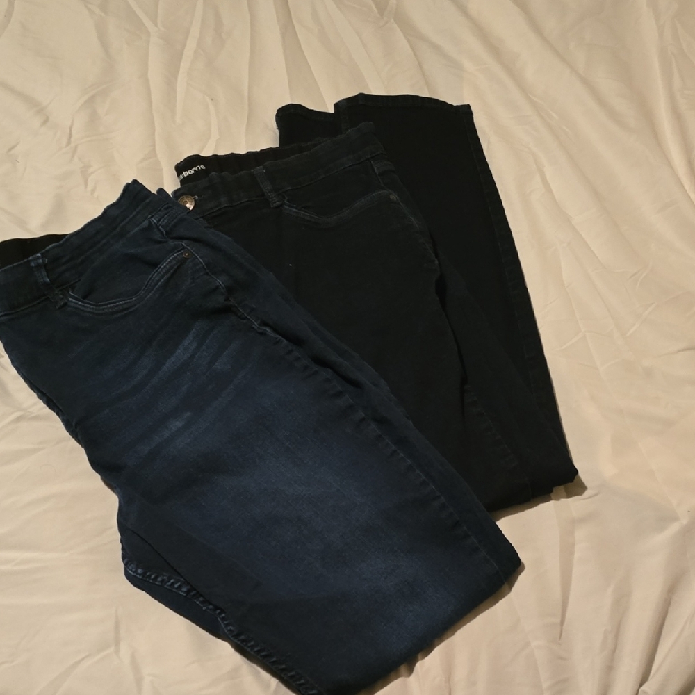 Liz Claiborne Dark Blue Denim Jeans 2 Pairs
